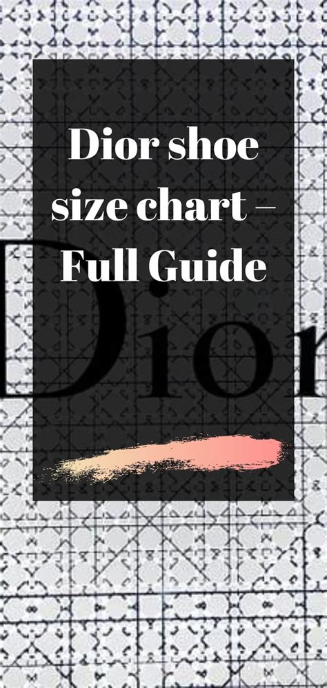 dior shoes|dior shoe size chart.